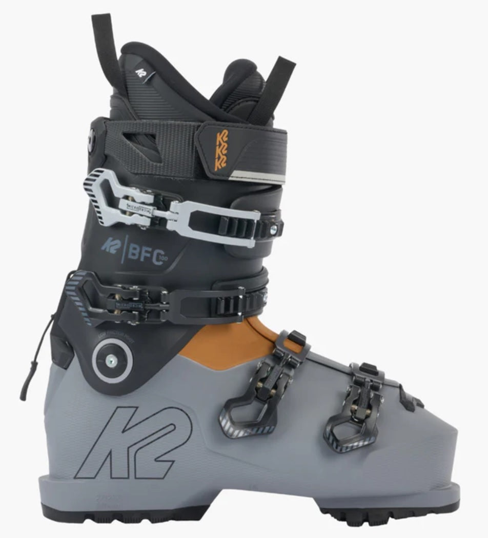 K2 BFC 100 men's downhill snow ski boots side view