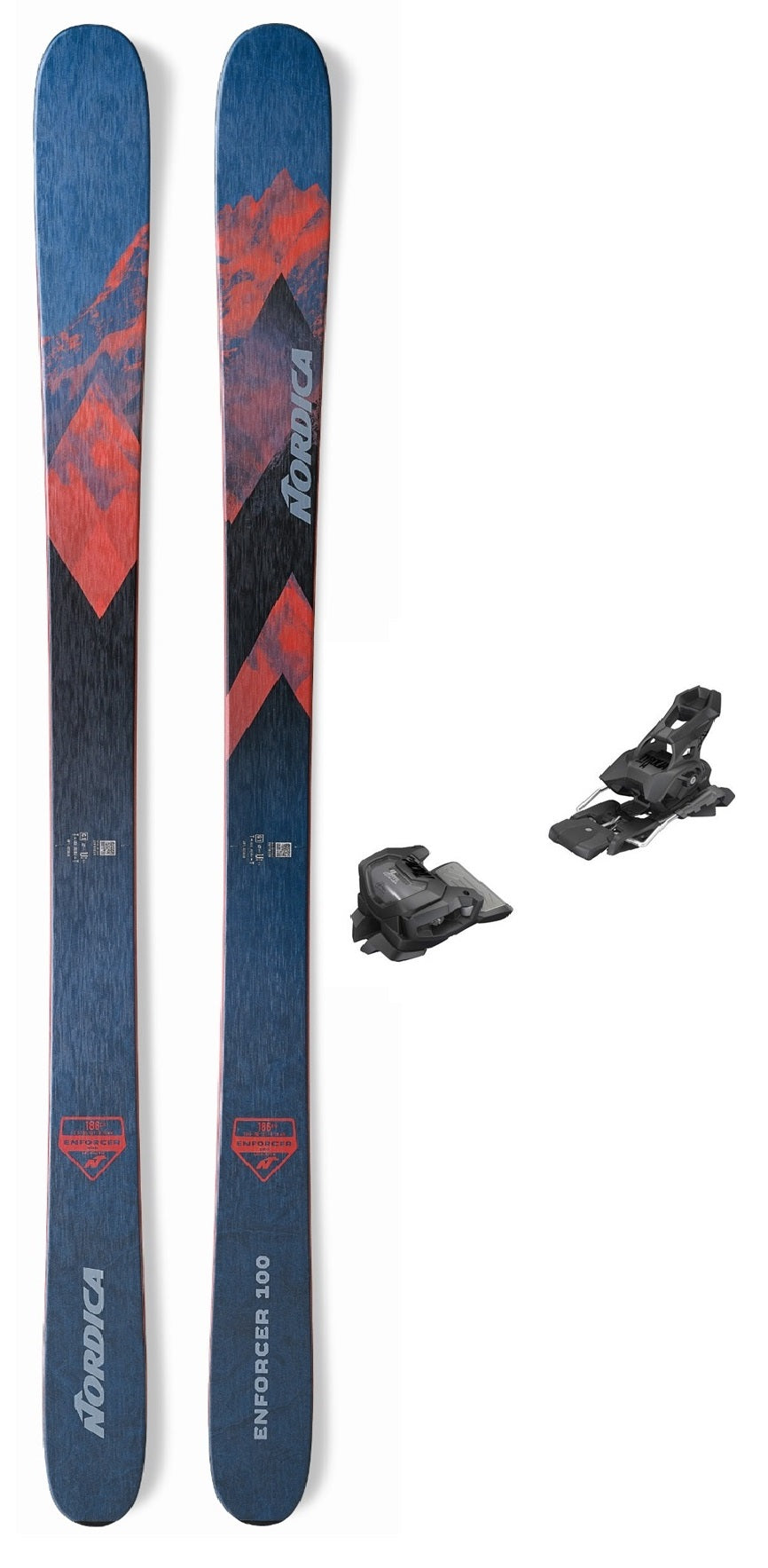 Nordica Enforcer 100 Snow Skis w- Attack 14 Bindings
