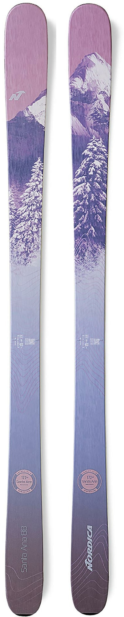 Nordica Santa Ana 88 Ladies Snow Skis 2023