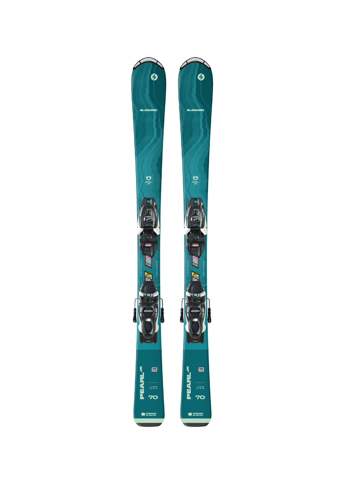Blizzard Pearl Junior Snow Skis  with Marker FDT Bindings