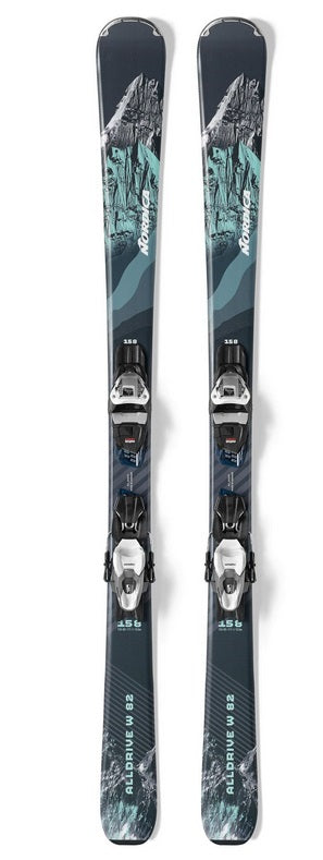 2022 Nordica AllDrive 82 W Ladies' snow skis with Marker FDT 10